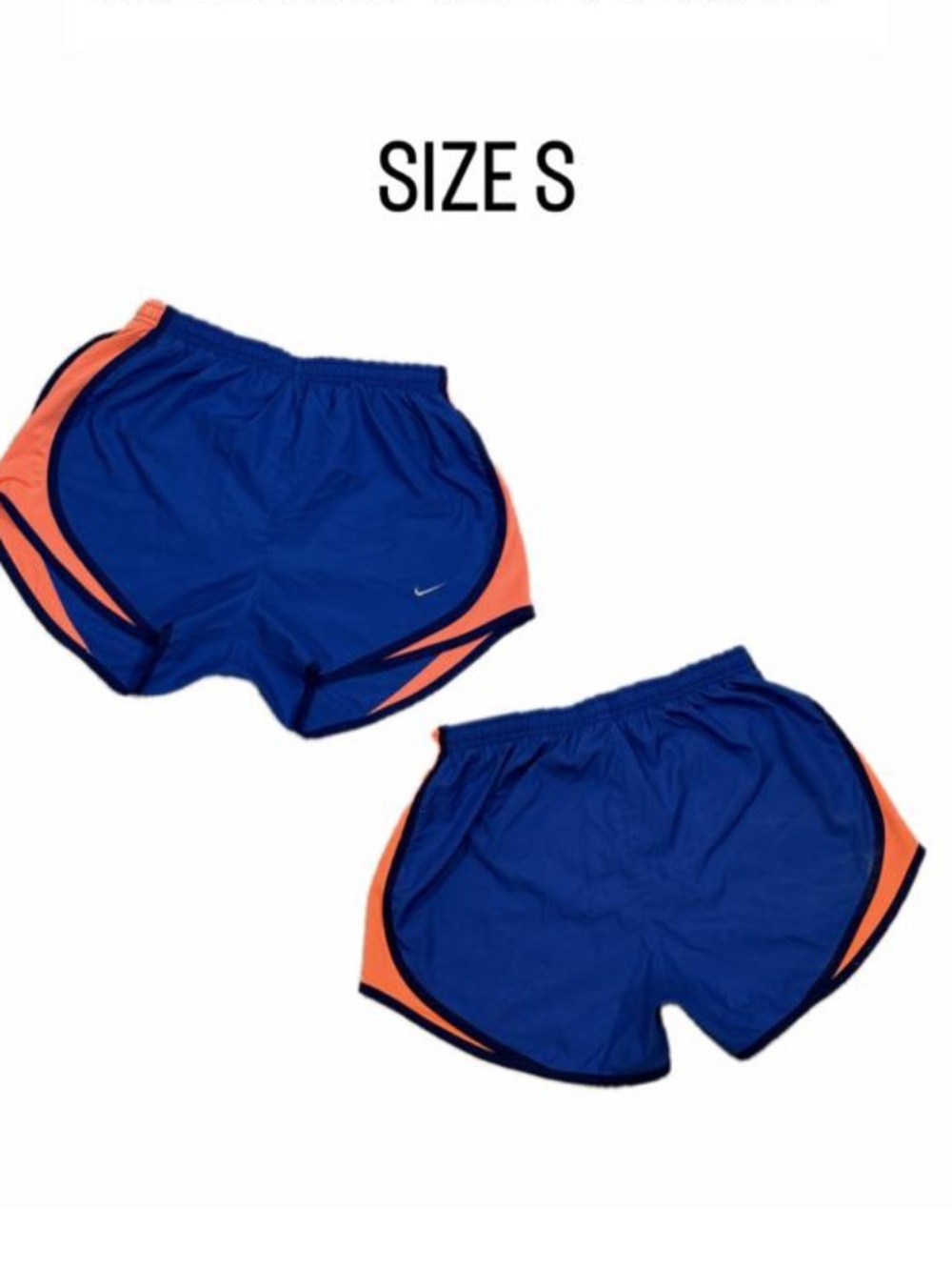 Nike Tempo Women’s Running Shorts - Blue & Peach - Size Small.